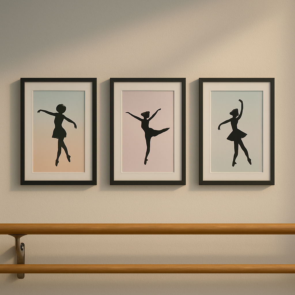Framed Dance Studio Wall Art (3-Pack)